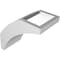 Ekena Millwork 3 1/2-in. W x 6-in. D x 6-in. H Thorton Architectural Grade PVC Knee Brace BRCP035X06X06THR - alternate 2